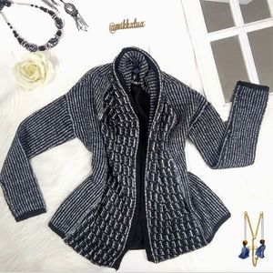 GAP black chunky knit cardigan
